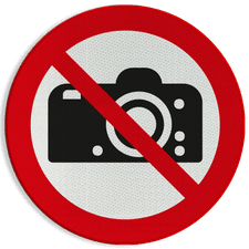 Pictogram P029 - Verboden te fotograferen