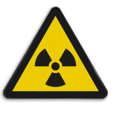 Autocollant ou panneau - W003 - Matières radioactives ou radiations ionisantes