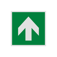 Pictogram E005 - Richting reddingsmiddel