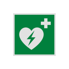 Veiligheidspictogram E010 - AED - reflecterend