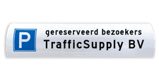 Parkeerbord voor betonrand / biggenrug - breedte 600mm