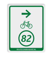 Knooppuntbord B-N Fietsroute DOR 300x380mm