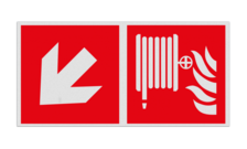 Panneau angulaire - F002 - Direction de la lance d'incendie