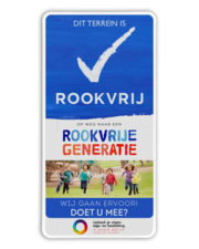 Informatiebord ROOKVRIJE GENERATIE met logo en foto