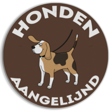 Verkeersbord - Honden aangelijnd