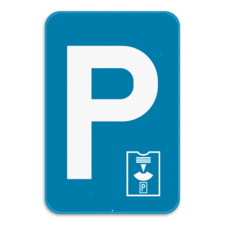 Verkeersbord SB250 E9a parkeerschijf - Parkeren beperkt in tijd, parkeerschijf verplicht