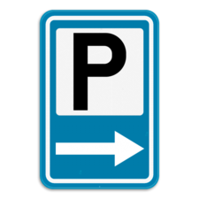 Verkeersbord SB250 F59 - Aankondiging van een parking