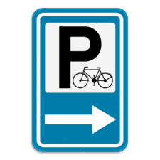 Verkeersbord SB250 F59b - Aankondiging van een fietsparking