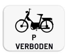 Verkeersbord SB250 M15 - Verbod voor speed pedelecs