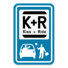 Parkeerbod Kiss&Ride + pictogram