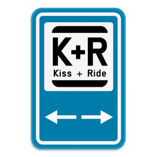 Parkeerbod Kiss&Ride + pijl