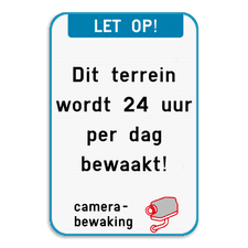 Camerabewaking - koptekst - eigen tekst - Pictogram