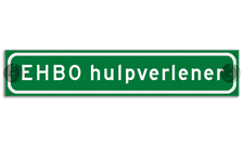 Autobord met zuignappen 375x75mm EHBO hulpverlener reflecterend