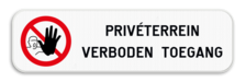 Onderbord - Verboden toegang - Eigen tekst