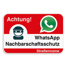 WhatsAppbord - Achtung! - Rood