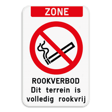 Zone - Rookverbod - Eigen tekst