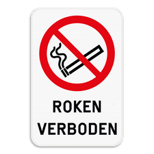 Verbodsbord - Roken verboden