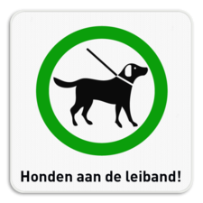 Informatiebord 1:1 Honden aan de leiband