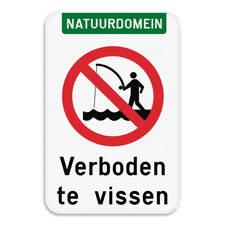 Informatiebord - Visverbod