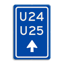 Verkeersbord RVV BW501b - U-bord