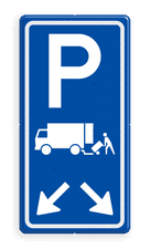 Verkeersbord RVV E07 met pijlrichting