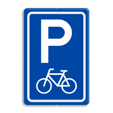 Verkeersbord RVV E08f - parkeerplaats fietsers