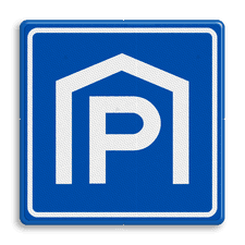 Verkeersbord RVV E105 - Parkeergarage