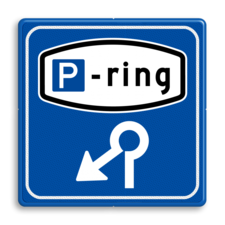 Verkeersbord RVV BW205 - Parkeerringverwijzing