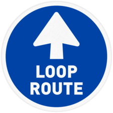 Vloersticker - Looproute