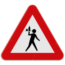 Verkeersbord SB250 - Overstekende ober