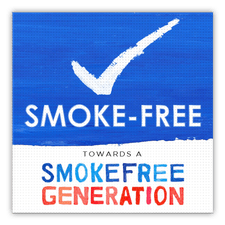 Vloersticker - Smoke-free Generation