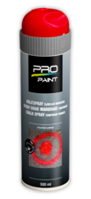 Krijtspray rood - tijdelijke markeerspray - 500 ml