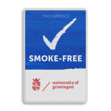 Informatiebord Smoke-Free Campus met logo