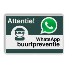 WhatsApp Buurtpreventie - Informatiebord basic - L209wa