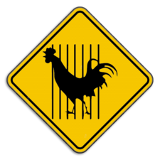 Panneau de signalisation Australien - Coq