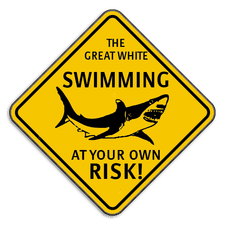 Verkeersbord Australië - Shark