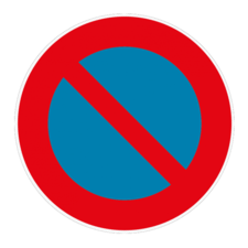 Autocollant de sol - Stationnement interdit