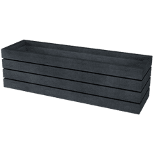 Bloembank - zwart - Agora