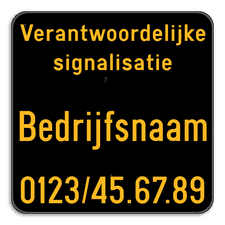 Werfbord - Verantwoordelijke signalisatie