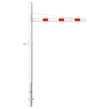 Limiteur de hauteur variable 1,8 - 2,8 mètres - Horizontal et rotatif en une pièce - Montage dans le sol