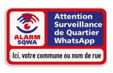 SQWA panneau additionnel 2x1 avec votre texte