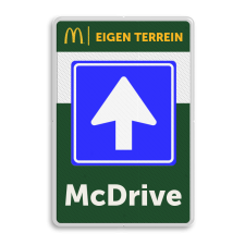 Informatiebord 2-3 McDonald's - Gesloten voor.. + tekstblok