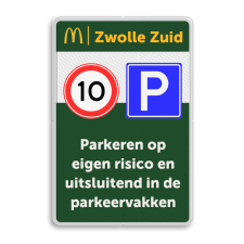 Informatiebord 2-3 McDonald's - Parkeren + tekstblok