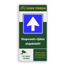 Informatiebord 1-2 McDonald's - Welkom bij.. + tekstblok