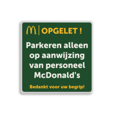 Informatiebord 1-1 McDonald's - Tekstbord