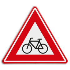 Verkeersbord RVV J24 - Vooraanduiding oversteekplaats (brom-)fietsers