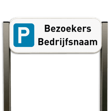 Parkeerbord bezoekers type TS - Parkeren bezoekers