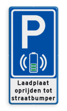 Parkeerbord RVV E08i - laadplaat voor contactloos opladen