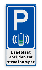 Parkeerbord RVV E08i - laadplaat voor contactloos opladen