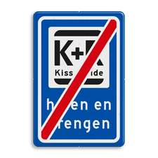 Verkeerbord RVV L52e KISS & RIDE - halen en brengen